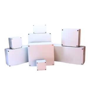 IP-65 ABS ENCLOSURES  PLAIN WALL. ABS BASE WITH ABS OPAGUE LID. (AS SERIES)​